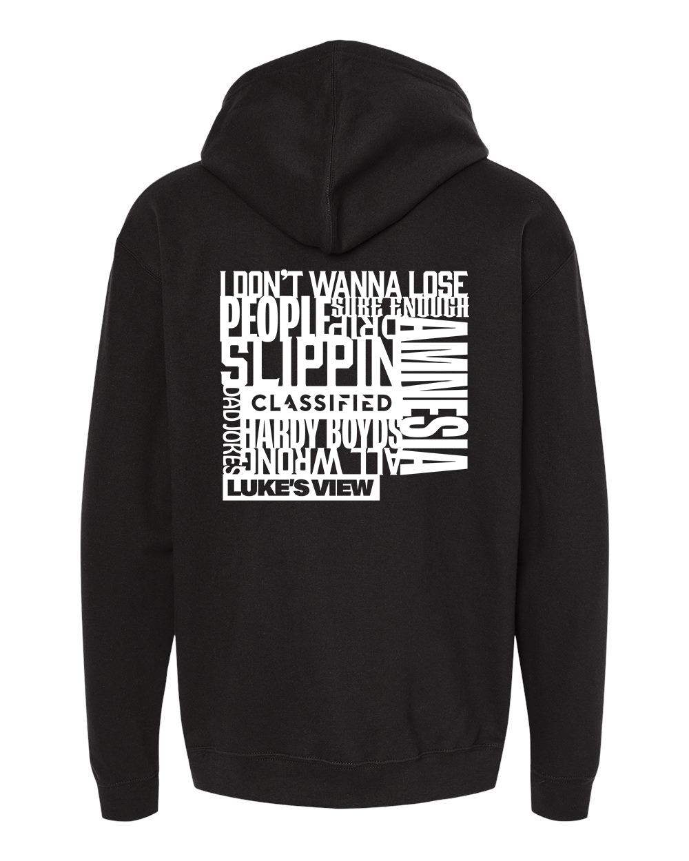 Classified X Luke's View Track List Hoodie