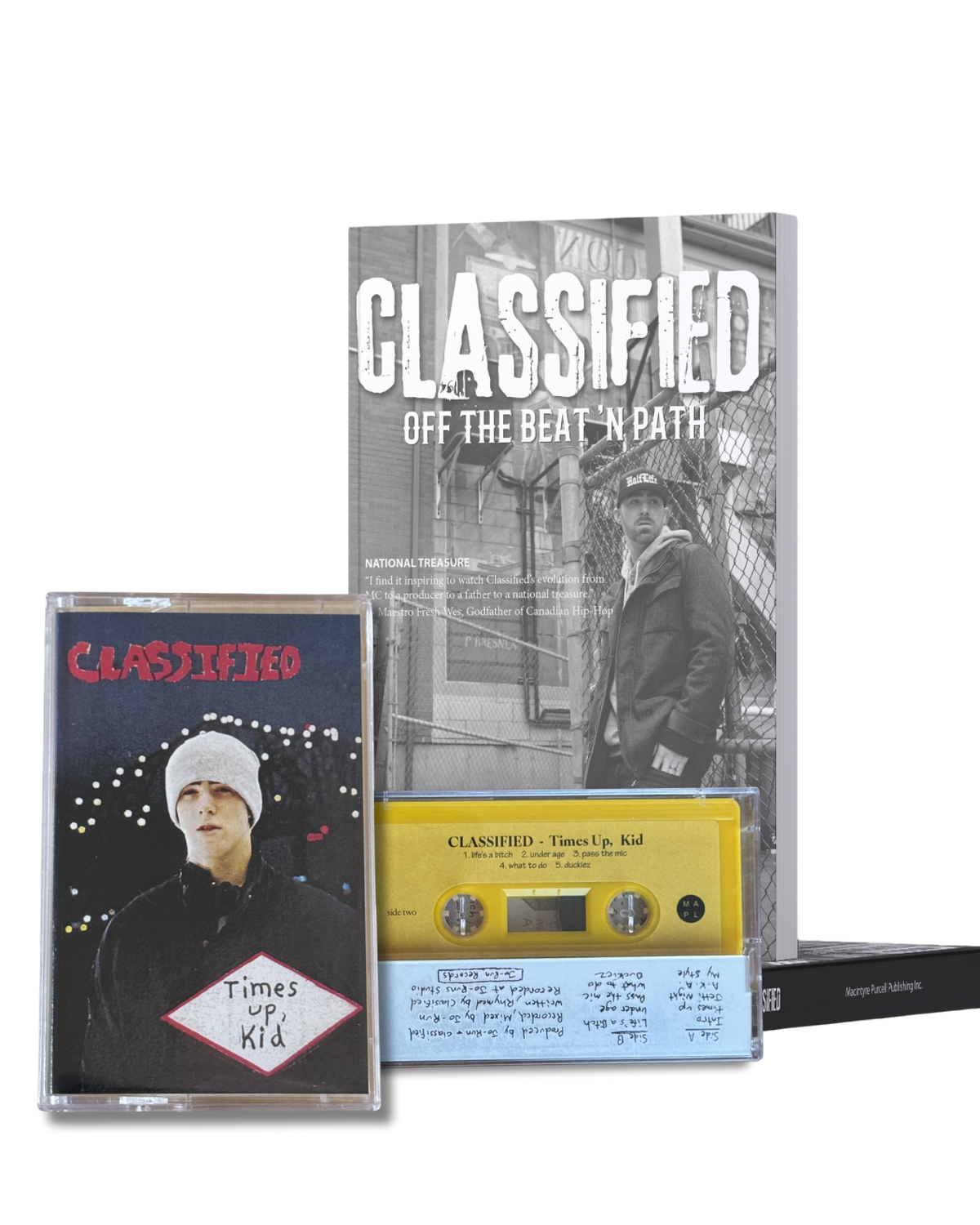 BUNDLE: Time's Up Kid  Cassette 30th Anniversary Edition + "Off The Beat'n Path Book" (Signed)